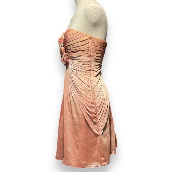 Bari Jay Style 400 Strapless Sweetheart Mini Dress Melon 2 - Picture 3 of 6
